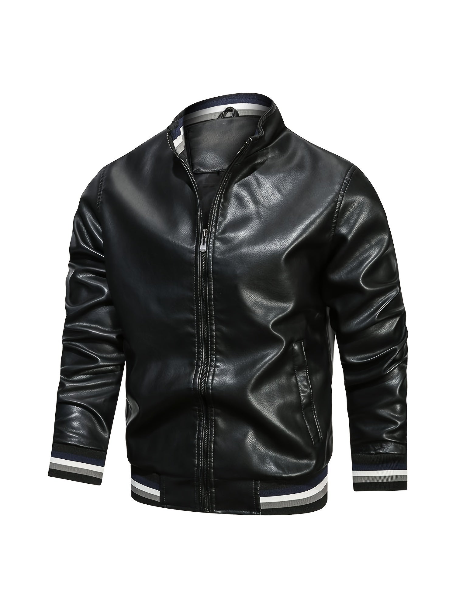 Men's Casual PU Leather Jacket for Autumn & Winter