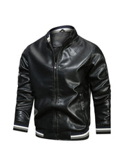 Men's Casual PU Leather Jacket for Autumn & Winter
