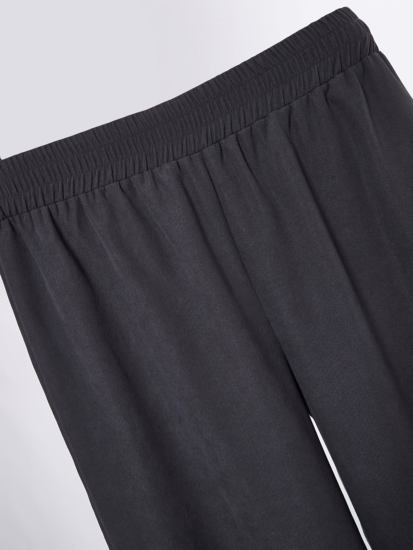  Solid Wide Leg Trousers Elastic High Rise Stretch Pants