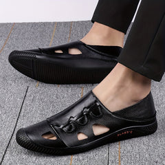 Men's Cut Out Slip On Loafers Casual Walking Shoes