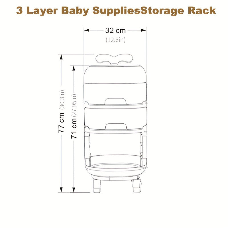Whale Baby Gear Storage Rack Tier Floor Standing Shelf