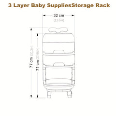 Whale Baby Gear Storage Rack Tier Floor Standing Shelf