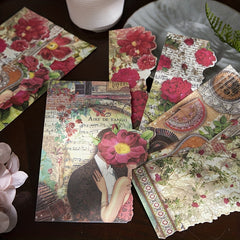 20pcs Irregular Cutting Decorative Paper for DIY Crafts and Scrapbooking
