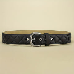 Men's Alloy Needle Buckle Belt PU Leather Jeans Belt