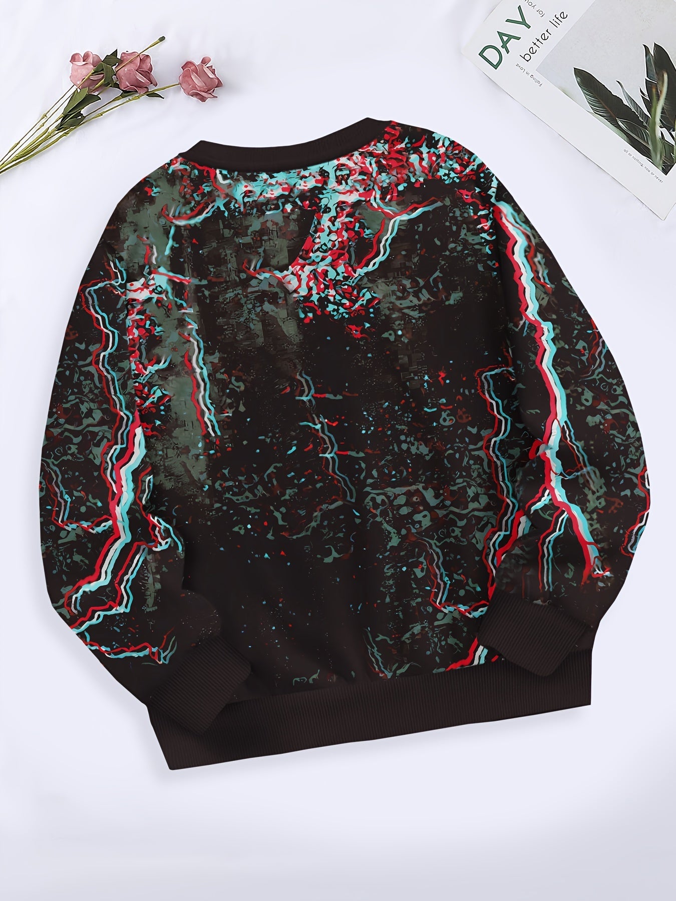 Kids Long Sleeve Crew Neck Sweatshirt For Spring Fall