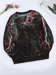 Kids Long Sleeve Crew Neck Sweatshirt For Spring Fall