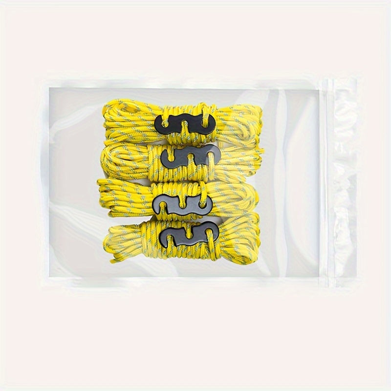4pcs Reflective Camping Tent Guyline Rope with Tensioner