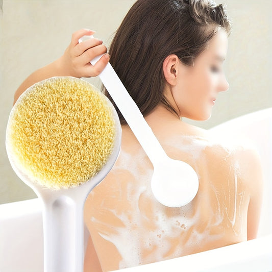 Long Handle Shower Brush with Exfoliating Scrubber for Body and Back Massage