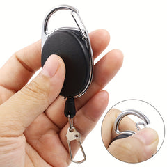 4pcs Retractable Key Chain With Quick Release Spring Clip