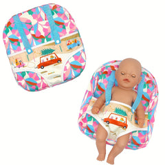 Small Backpack for 18 Inch Dolls, Toy Accessory Set
