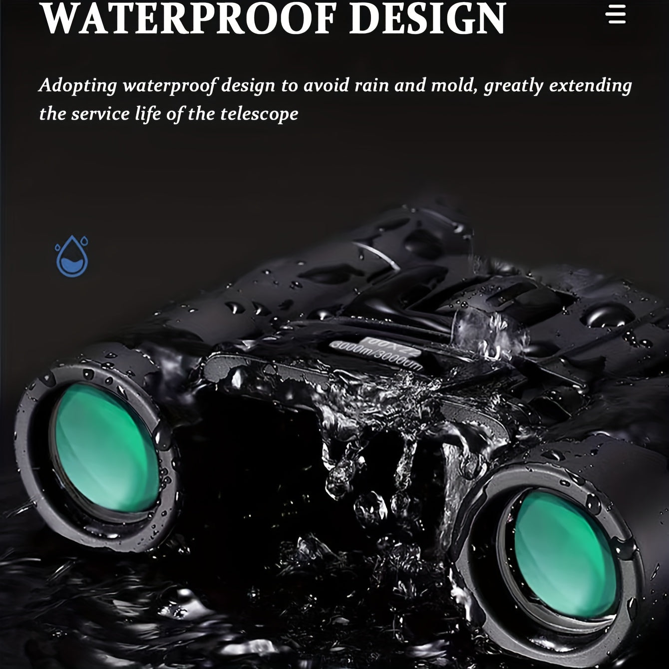 Portable HD Binoculars for Travel Camping Hiking