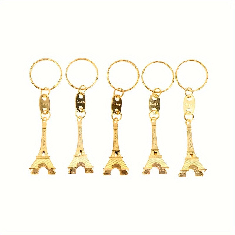 5pcs Eiffel Tower Keychain Pendant Souvenir Gift