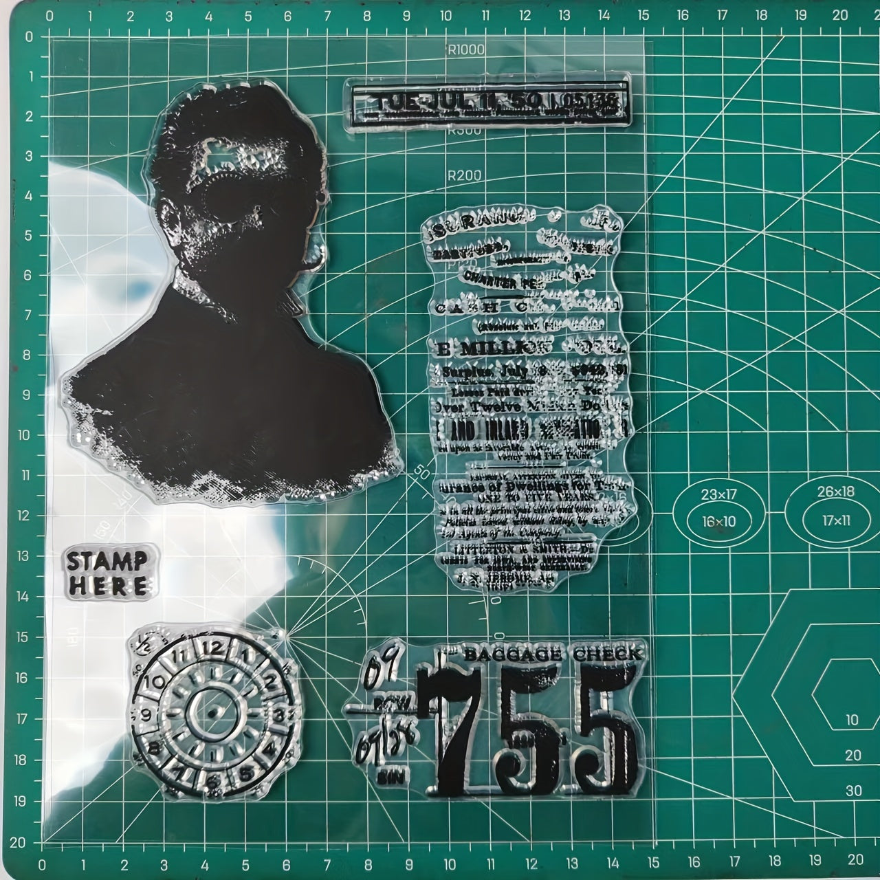 1pc Gentleman Clear Stamps For DIY Scrapbooking Decor Greeting Card