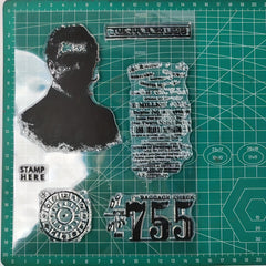 1pc Gentleman Clear Stamps For DIY Scrapbooking Decor Greeting Card