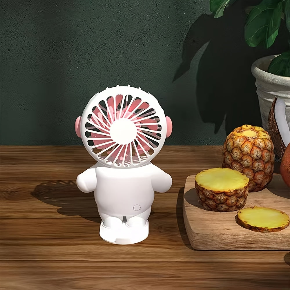 Mini Astronaut USB Fan Rechargeable Portable Personal Travel Handheld Fan