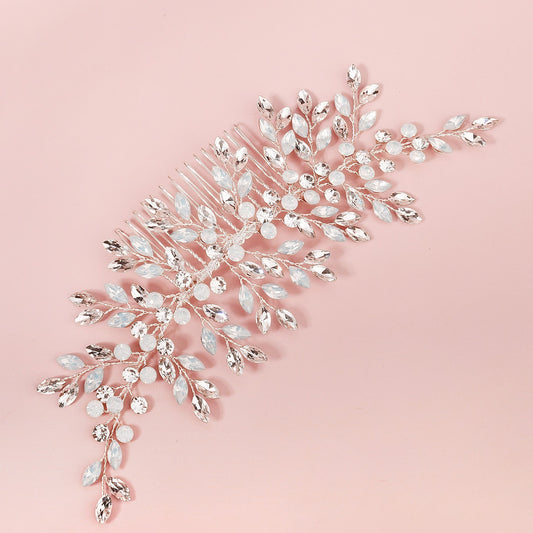 Pearl Bridal Comb Floral Wedding Comb Bridal Hair Comb Wedding Hair Accessory