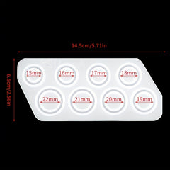 7 Sizes Ring Silicone Mold DIY Circle Epoxy Resin Mold Jewelry Casting Mold