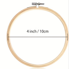 12pcs 10 16 Cm Round Embroidery Hoop Bulk Bamboo Circle Cross Stitch Hoop Ring