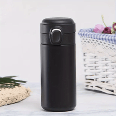 1pc Portable Pea Mug Double Layer Water Cup Stainless Steel Cup
