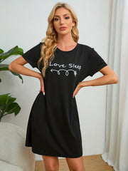 Casual Short Sleeve NightDress Women's Sleepwear
