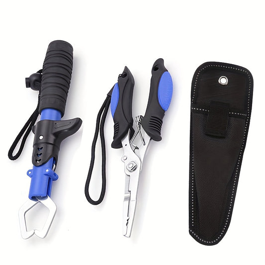 ATISEN Stainless Steel Fishing Pliers with Cover Portable Fish Controller