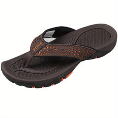Men's Casual Slip On Flip Flops with Arch Support