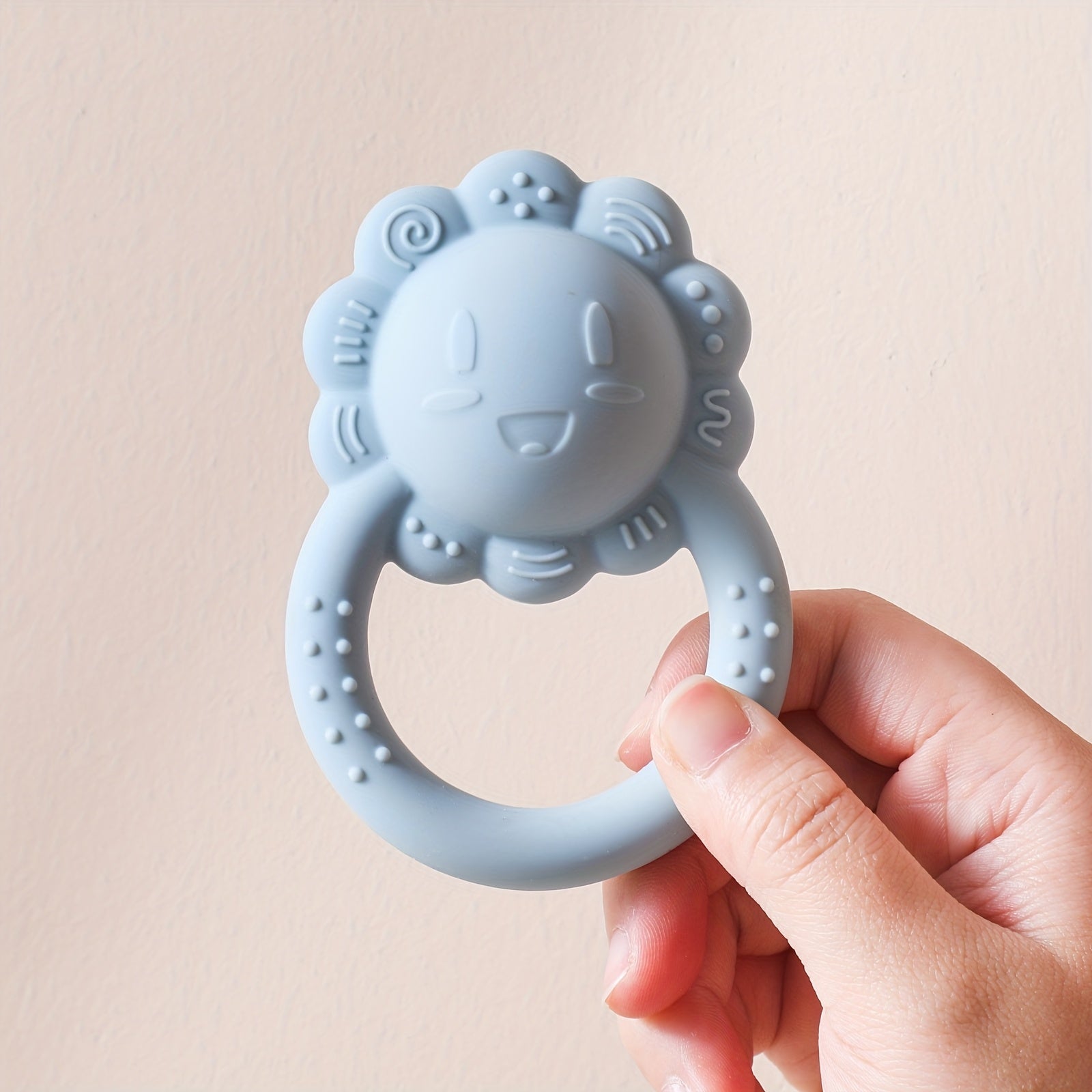 Baby Lion Silicone Teeth Grinding Toy Non Toxic Soft Durable Easy to Clean