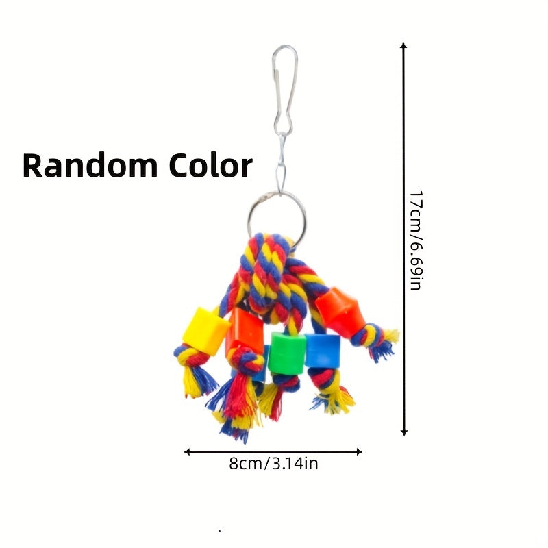 Parrot Chewing Toy with Beads & Rope