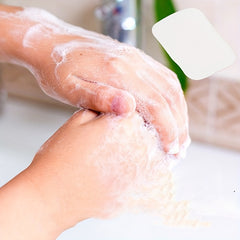 80pcs Portable Hand Wash Soap Sheets for Travel - Scented Foaming Soap Paper