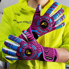 Latex Football Goalkeeper Gloves Thickened Comfortable Durable Anti-slip