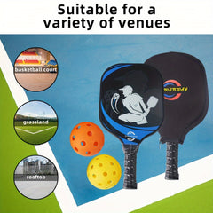 Pickleball Racket Set with Bag, Rackets, Covers, Outdoor & Indoor Balls