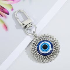 Bling Heart Eye Evil Eye Keychain Key Ring for Bag Car Earphone Case