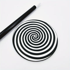 Hypnotic Illusion Disc Toy Spiral Stage Performance Prop