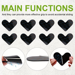 8pcs Non Slip Rug Gripper Pads for Hardwood Floors, Ceramic Tile, Area Carpets