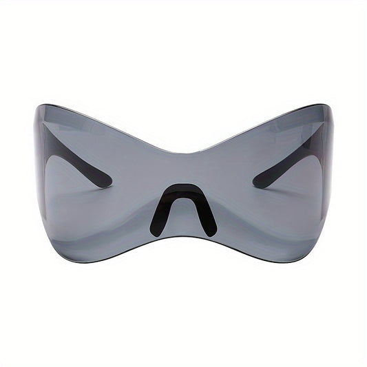 Oversized Rimless Y2K Cyberpunk Sunglasses