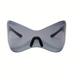 Oversized Rimless Y2K Cyberpunk Sunglasses