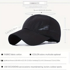 Sun Hat Men's Baseball Cap Sun Protection Hat Summer Hat Hat Quick Drying Hat