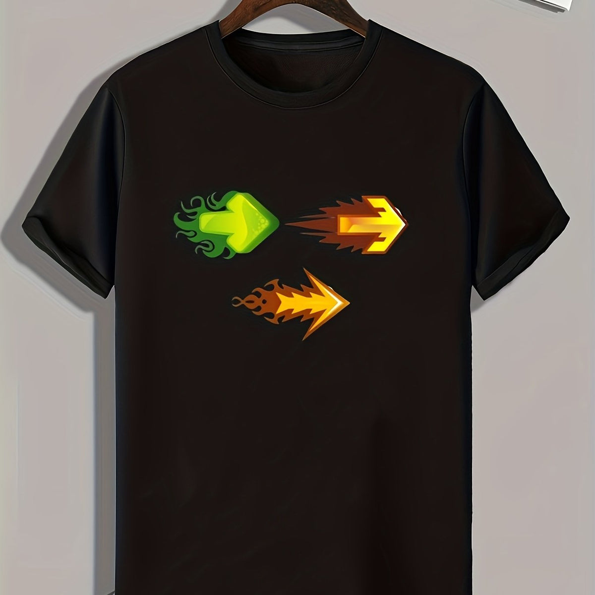 Arrows Pattern Print Men's Sports T-shirt
