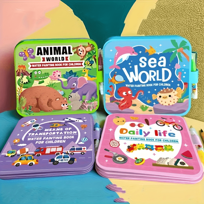 Kids Watercolor Painting Book - Cognitive Development