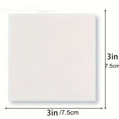 50 Sheets Transparent Waterproof Sticky Notes 7.62x7.62 cm