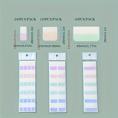Multicolor Adhesive Writable Index Label for Marking Pages