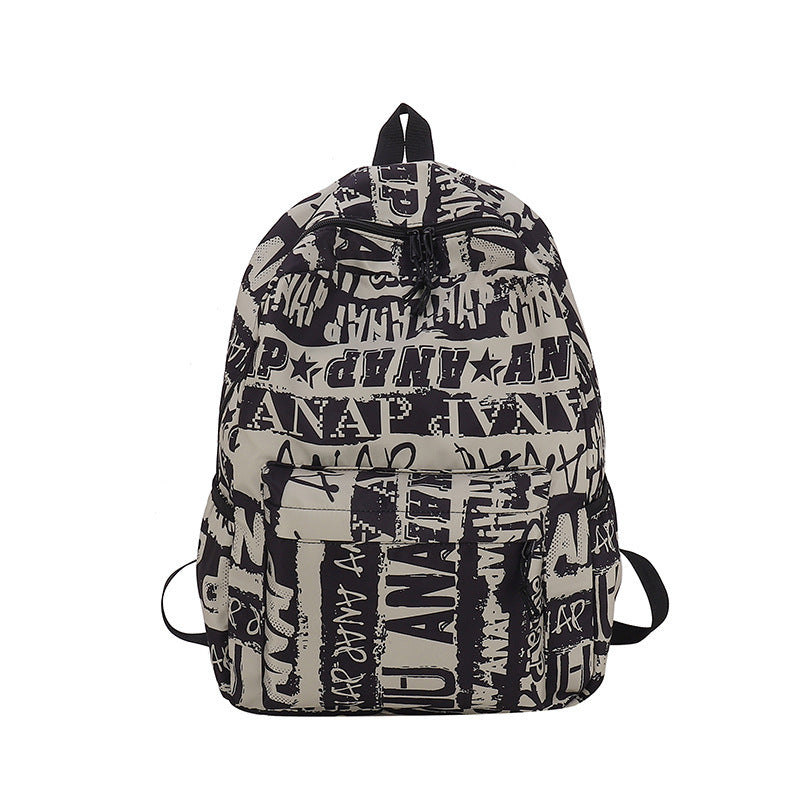 Graffiti Backpack Casual School Bag for Students
