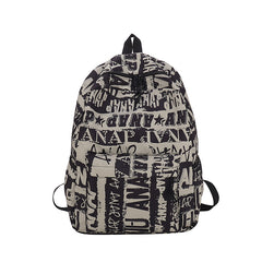 Graffiti Backpack Casual School Bag for Students