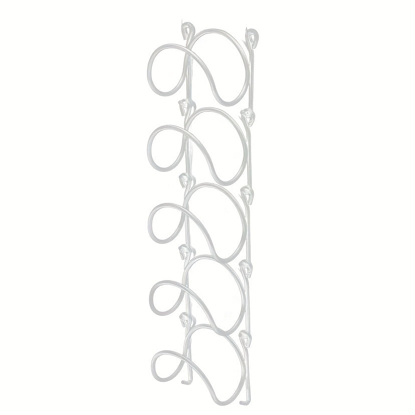 Wall Shelf with Towel Rack and Wine Organizer Iron Hanging Bracket