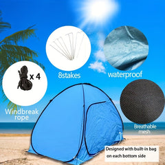 Instant Sun Shelter Tent Upf 50 Easy Pop Up Beach Tent