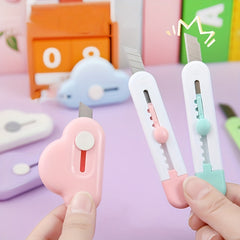 3pcs Mini Utility Portable Express Package Student Office Paper Cutting