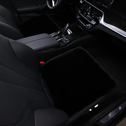 Long Fluffy Car Cushion Warm Single Seat Thickened Universal Binding