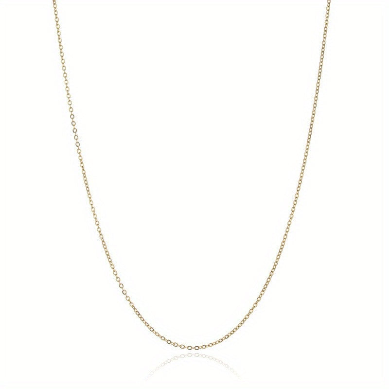 Stainless Steel 18K Plated Chain Necklace For Women Jewelry