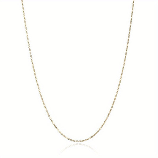 Stainless Steel 18K Plated Chain Necklace For Women Jewelry