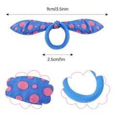 50PCS Bag Elastic Hair Tie Rabbit Ears Ribbon Hair Tie Rubber Band